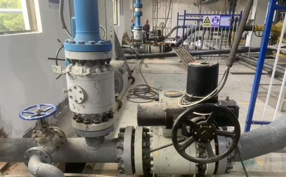 武山銅礦充填高壓球閥